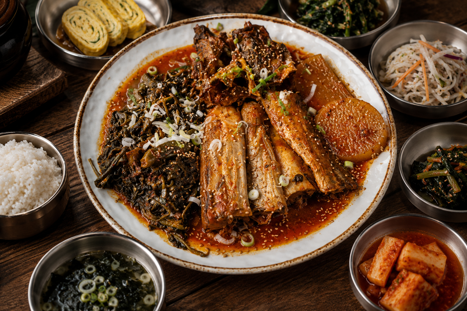 코다리 시래기 조림정식